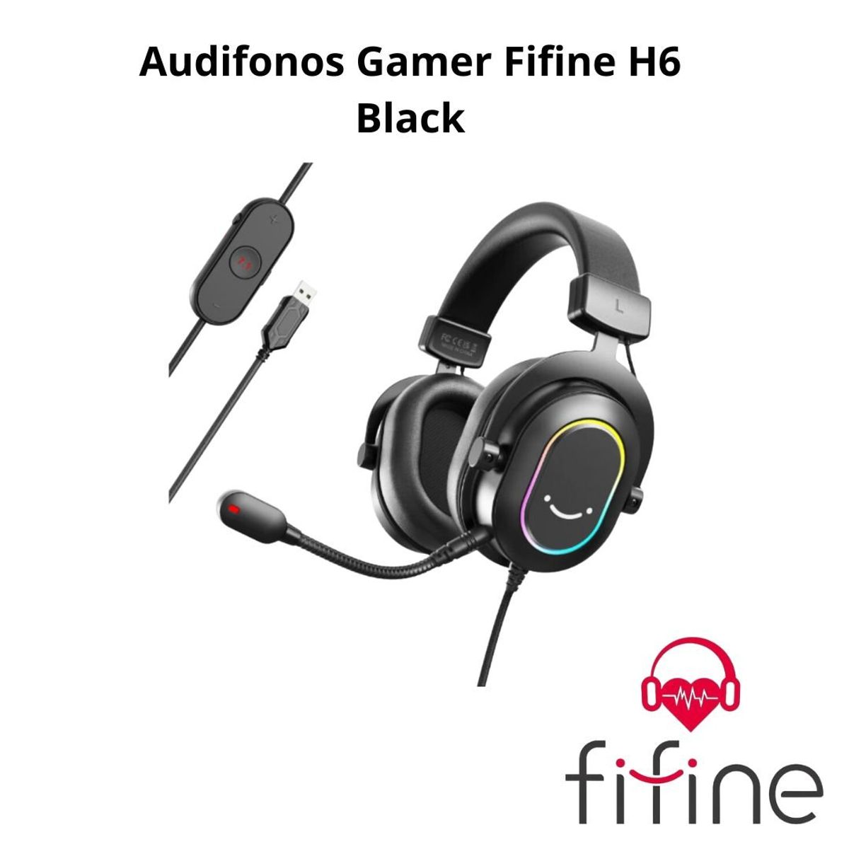 FIFINE - Audifonos Gamer Fifine H6 Black
