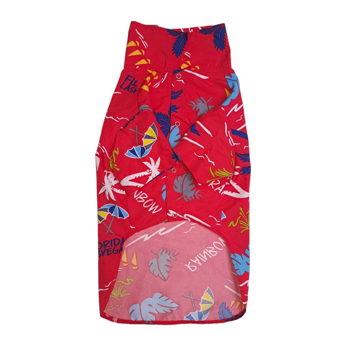 PRETTY CAN - Camisa hawaiana para perros - Rojo -Talla 1