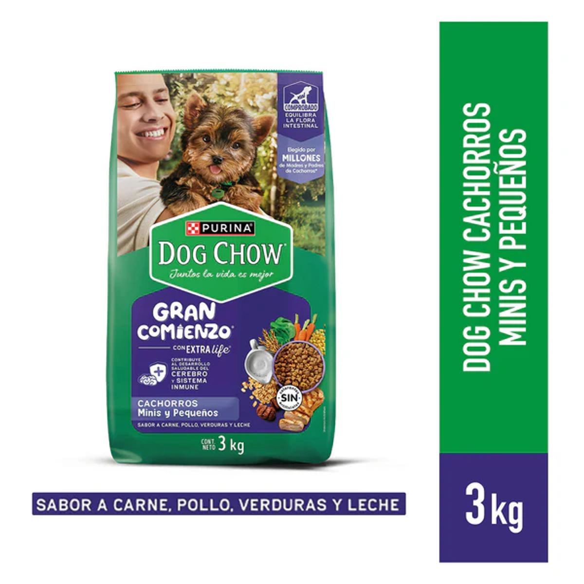 PURINA - Alimento Para Cachorros Dog Chow Minis Y Pequeños 3kg