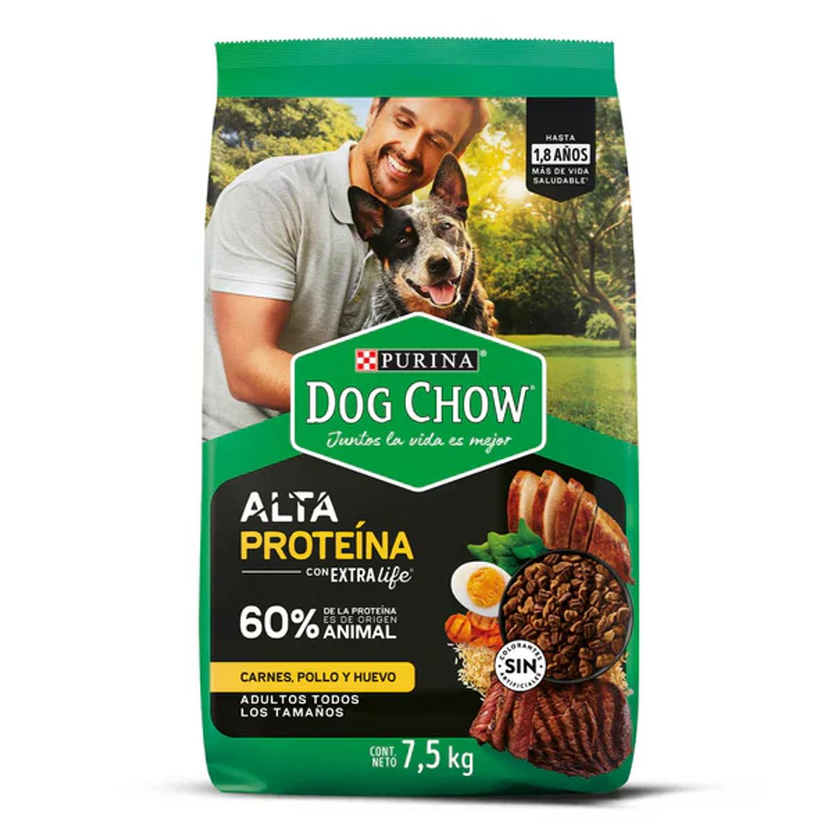 PURINA - Alimento Para Perros Dog Chow Alta Proteína 75kg
