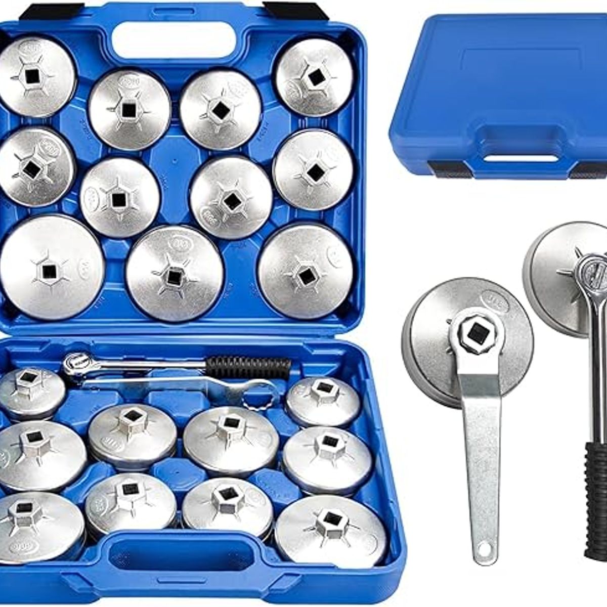 GENERICO - Juego de Llaves de Extractor de Filtro de Aceite 23 Piezas