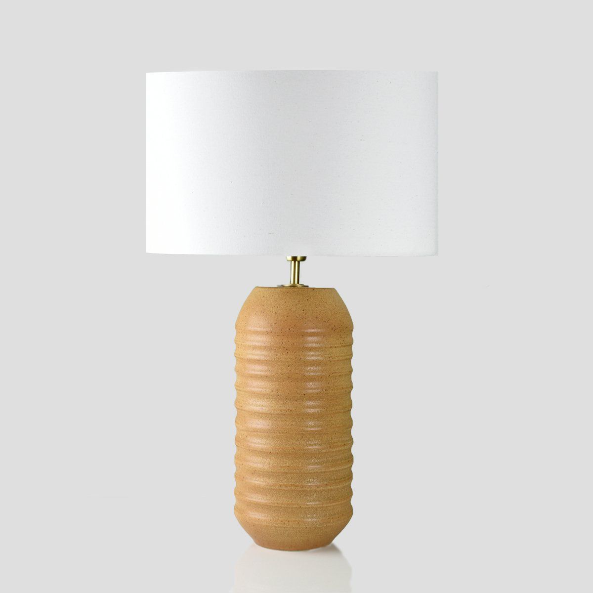 GENERICO - Lámpara de mesa Cafú Ceramica Hueso