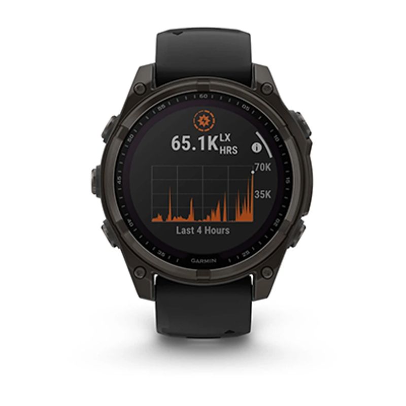 GARMIN - Smartwatch Fenix 8 - 47Mm Solar Zafiro Negro Running Deporte GPS Fitness