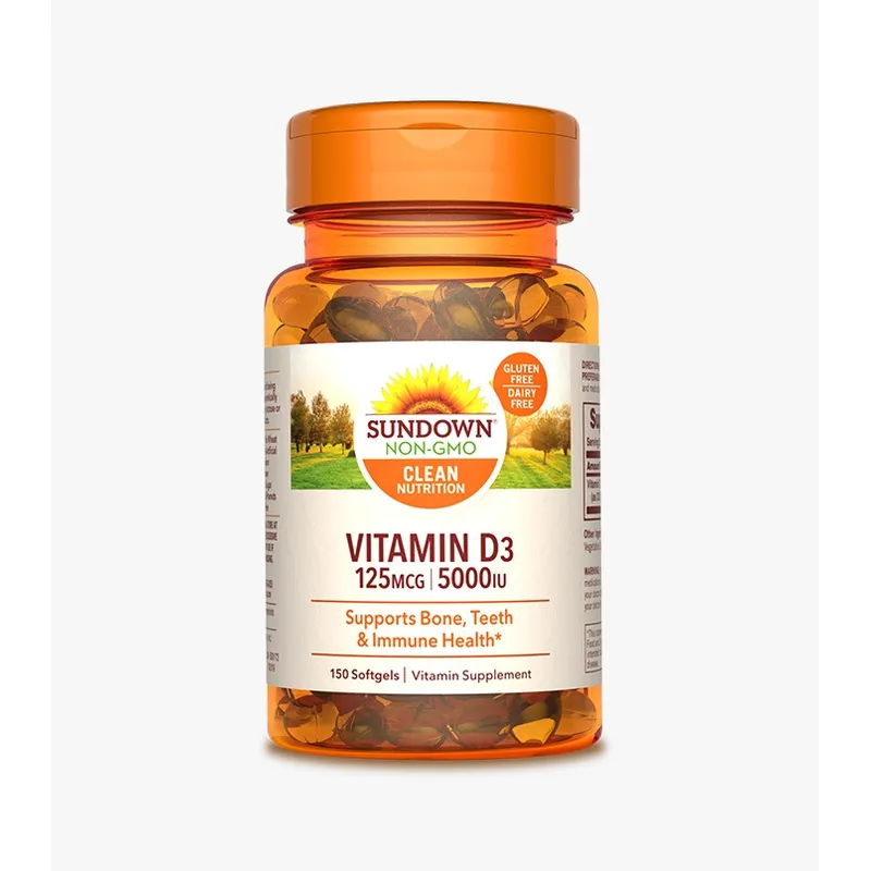 SUNDOWN - Vitamina D3 -  5000 IU - 150 Soft SD