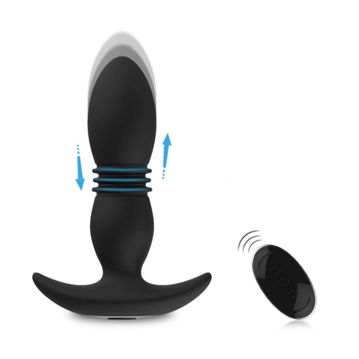 GENERICO - Vibrador sexual 7 velocidades hombre/mujer-Negro
