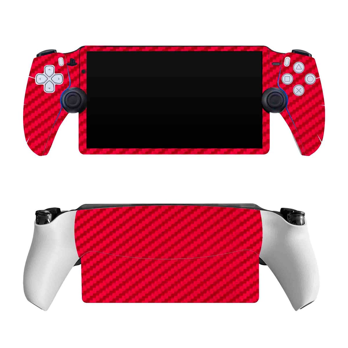 SKIN - Skin Sony Portal ps5 vinil Fibra carbono Rojo