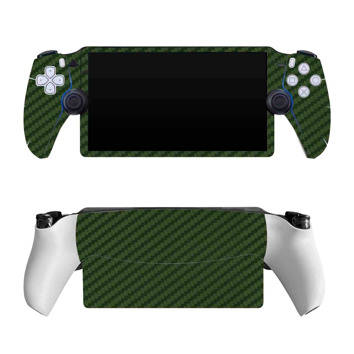 SKIN - Skin Sony Portal ps5 vinil Fibra carbono Verde