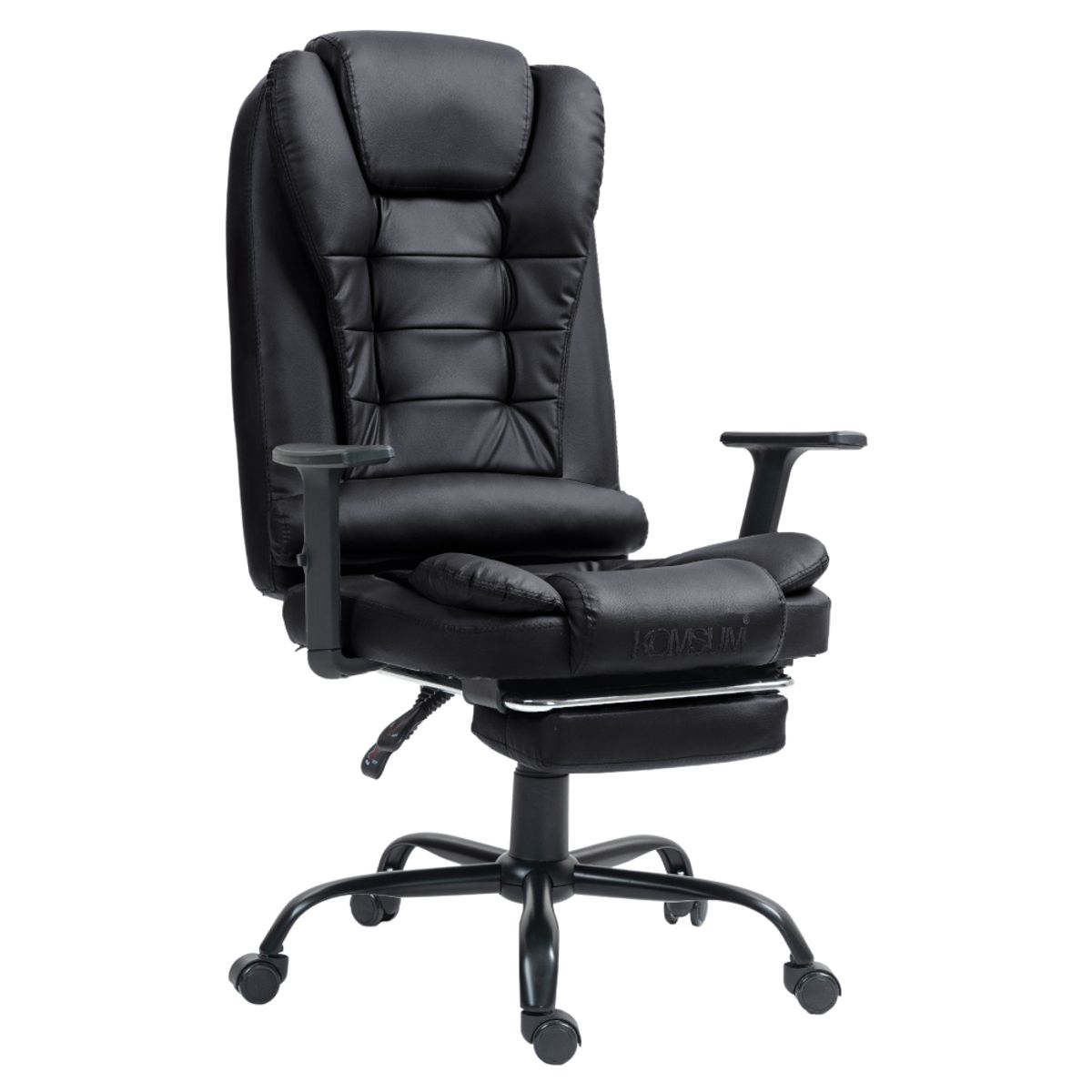 KOMSUM - Silla Ergonomica de Oficina Gerencial Base de Acero Roma Komsum Negro