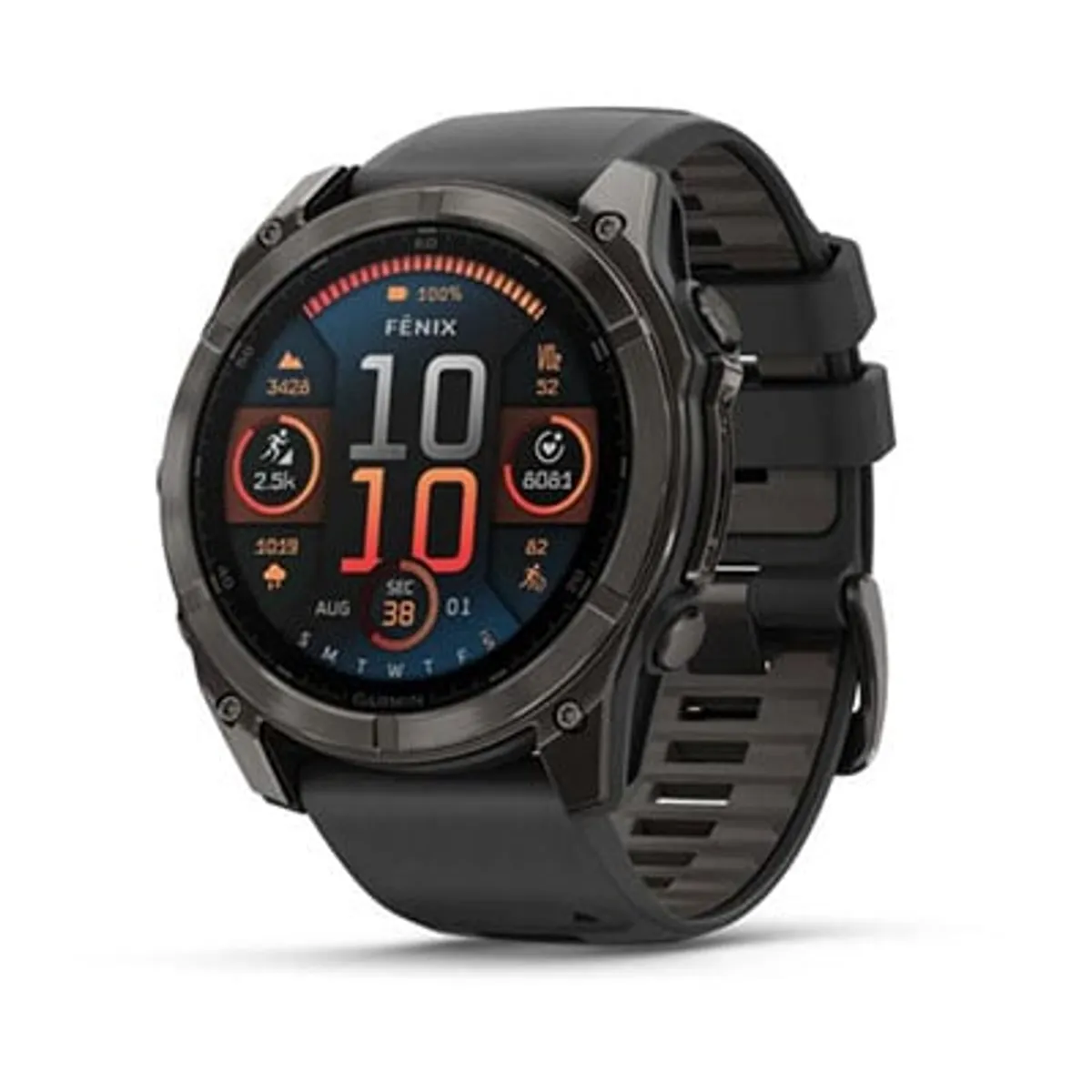 GARMIN - Smartwatch Fenix 8 - 51Mm Amoled Zafiro Gris Running Deporte GPS Fitness