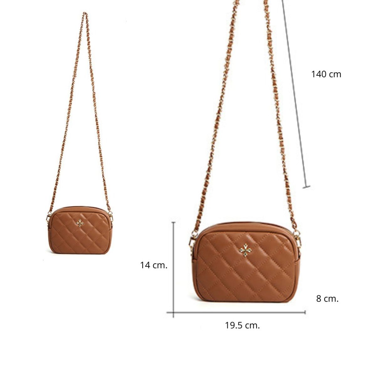 BAELLERRY - Bandolera de cuero vegano PU para dama N8929