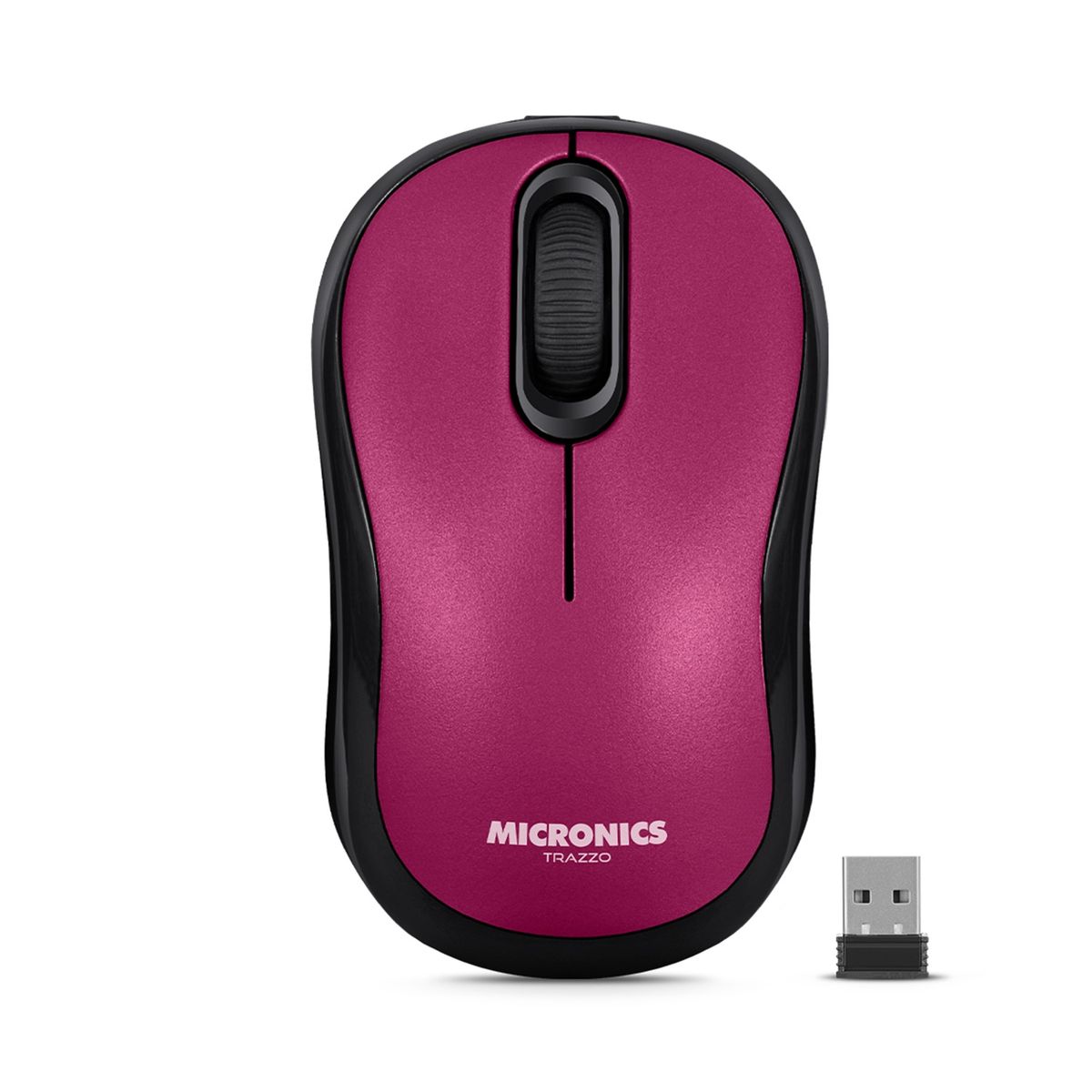 MICRONICS - Mouse Inalámbrico Micronics MIC M700-3M Magenta Red
