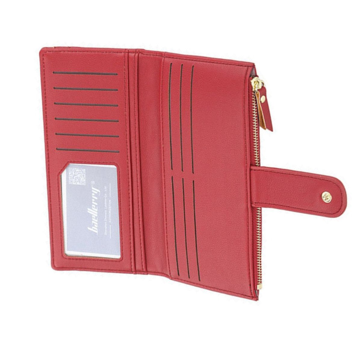 BAELLERRY - Billetera de cuero vegano PU para dama NR082