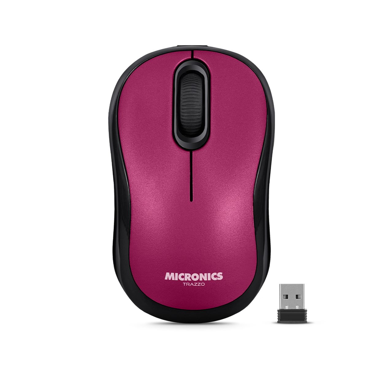 MICRONICS - Mouse Inalámbrico Micronics MIC M700-3M Magenta Red