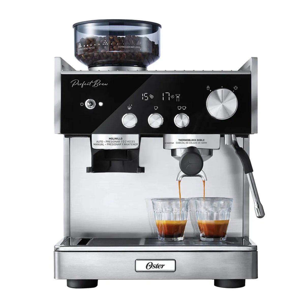OSTER - CAFETERA OSTER® PARA ESPRESSO PERFECT BREW MAXIMA BVSTEM7400