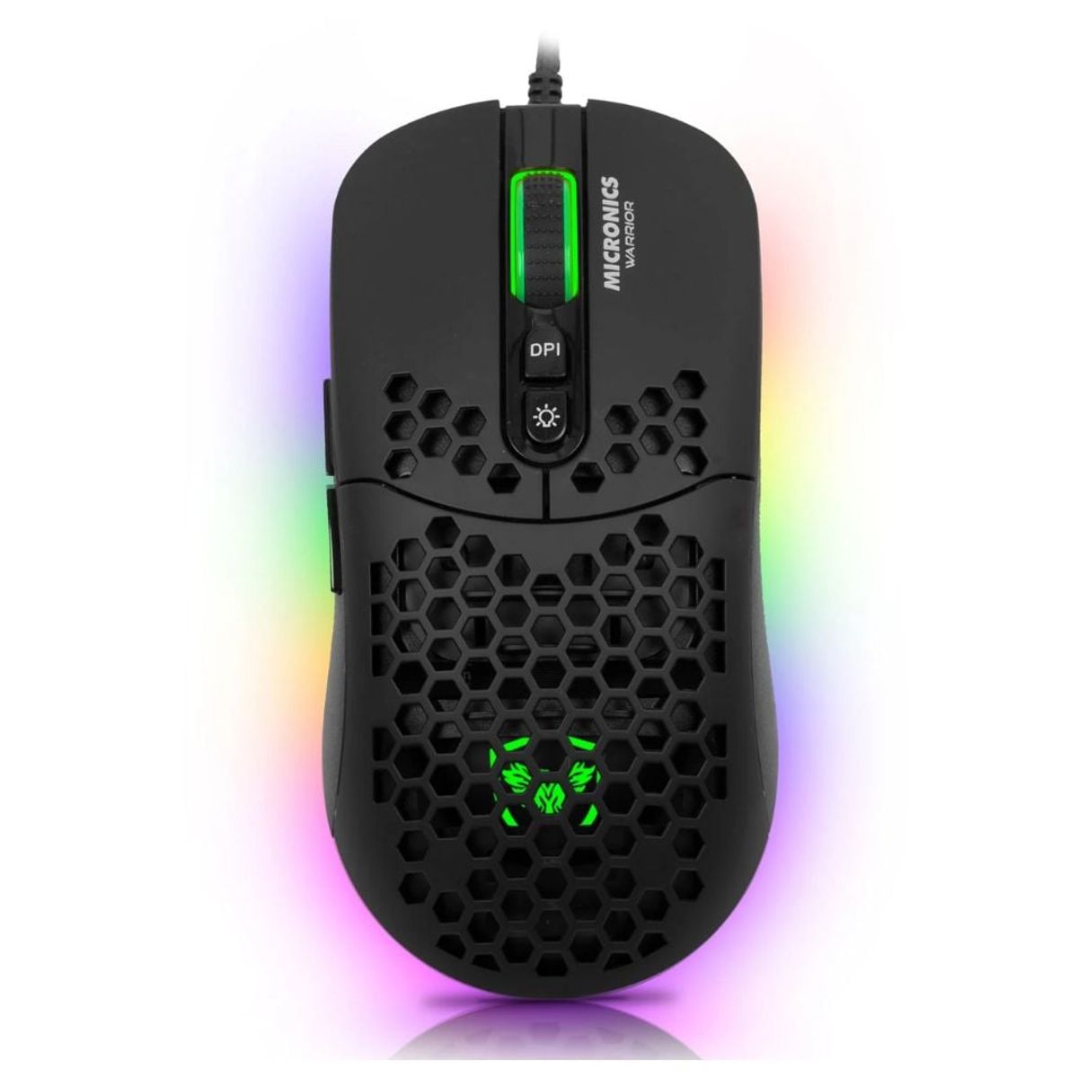 MICRONICS - Mouse Gamer Micronics Warrior MIC GM827 Alambrico RGB 7200 DPI