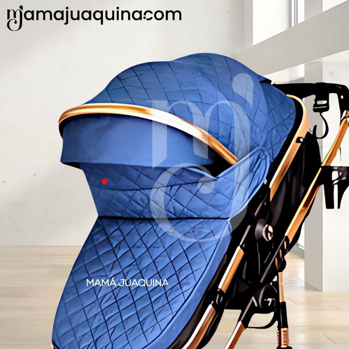 VOYAGE - Coche Travel System «THORINE» con Mochila de Lujo Blue