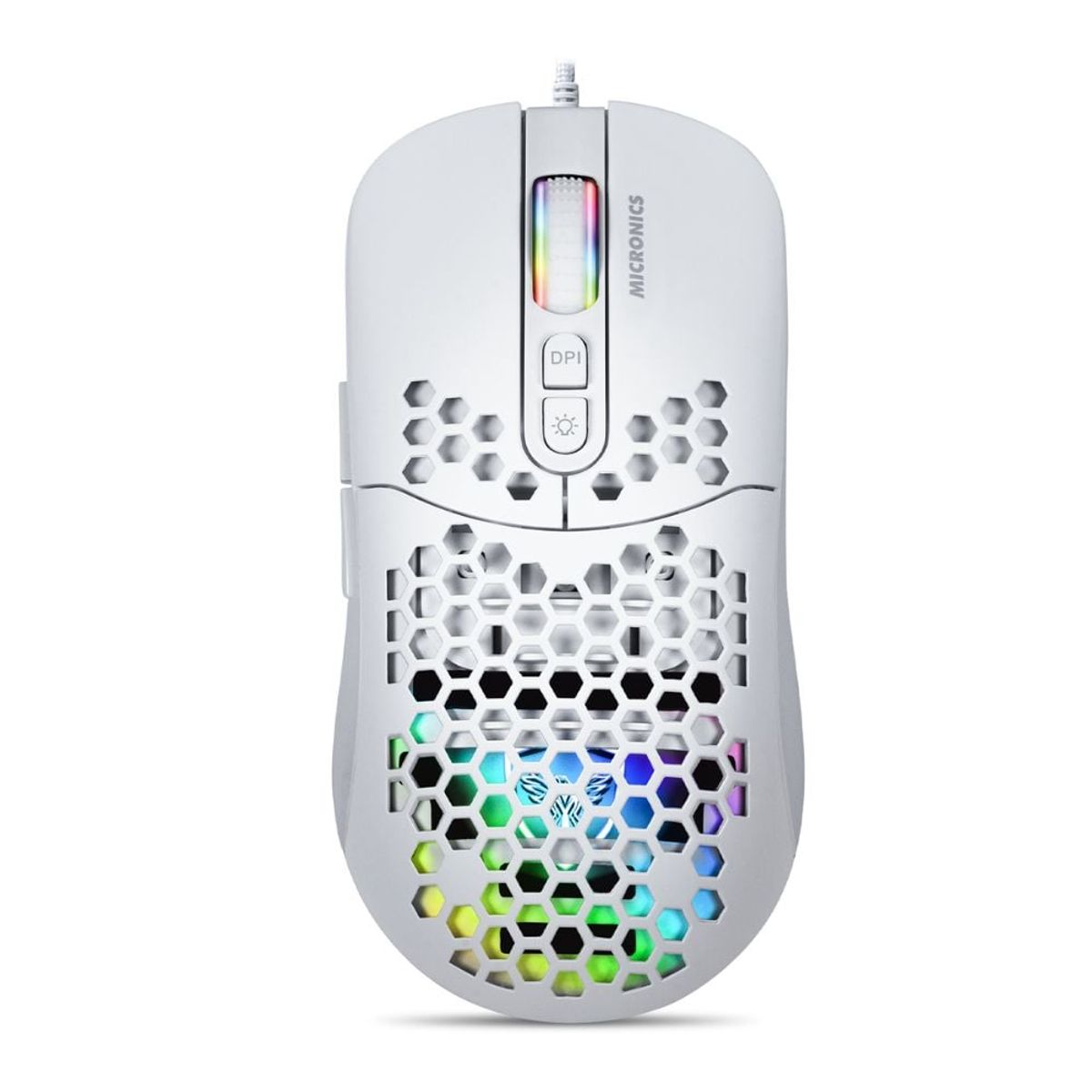 MICRONICS - Mouse Gamer Micronics Warrior MIC GM827W+ USB RGB 12800 DPI