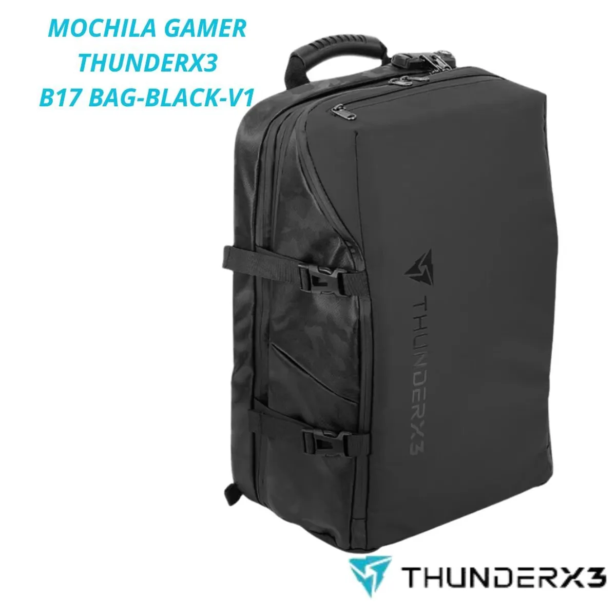THUNDERX3 - Mochila Gamer ThunderX3 B17 BAG-BLACK-V1