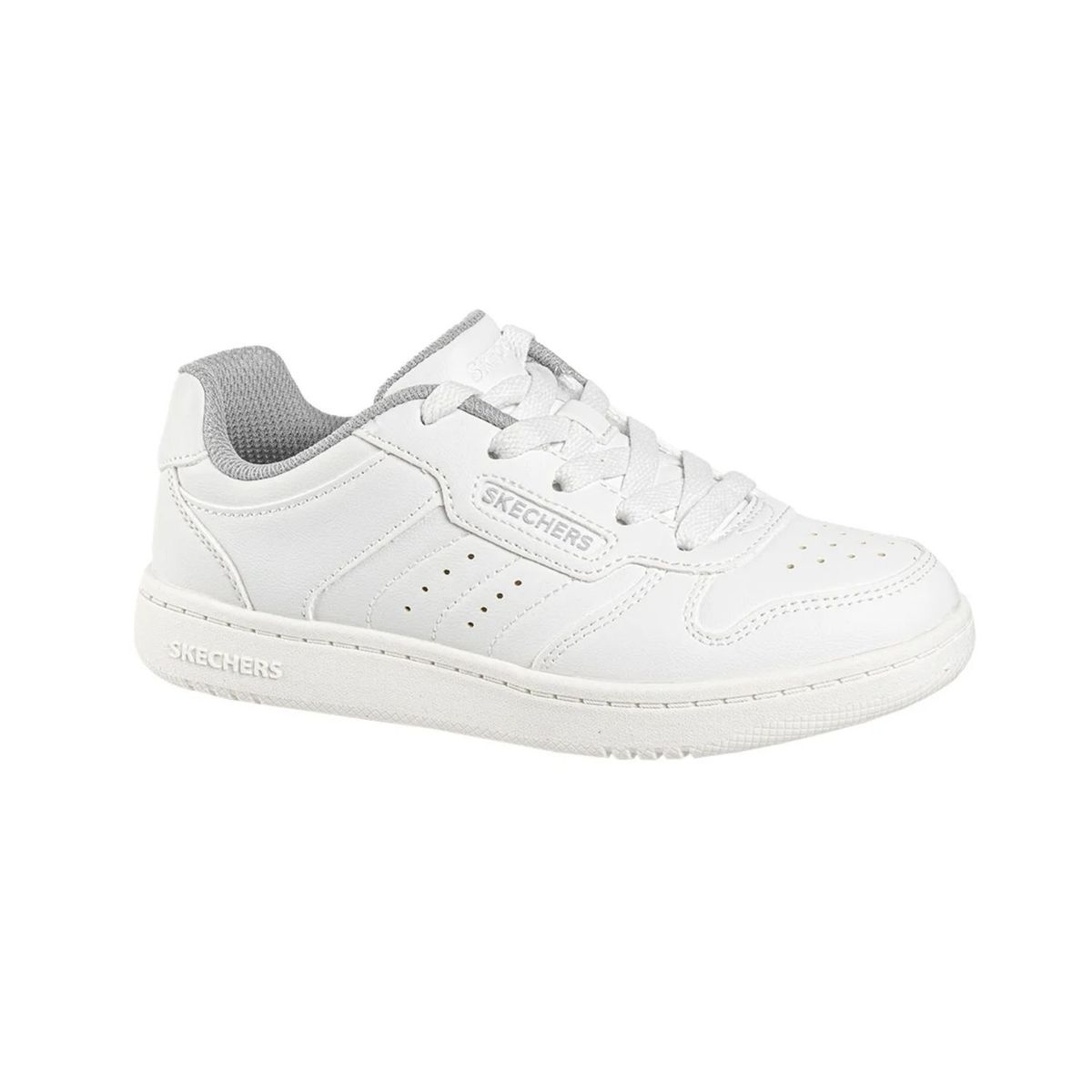 SKECHERS - ZAPATILLA ESCOLAR NIÑO 405639L-WHT