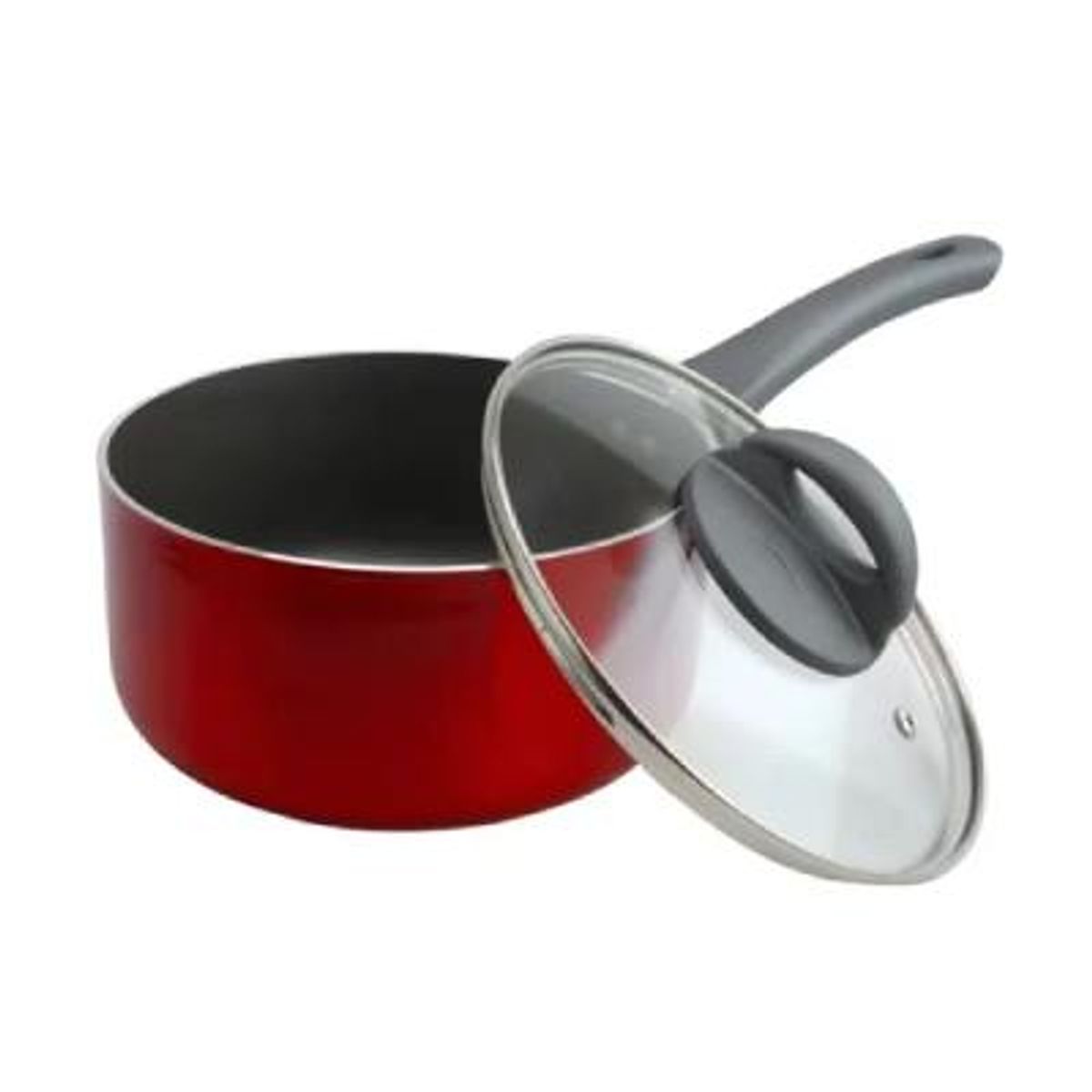 OSTER - Cacerola Oster® Antiadherente 18CM con Tapa HERSCHER Roja