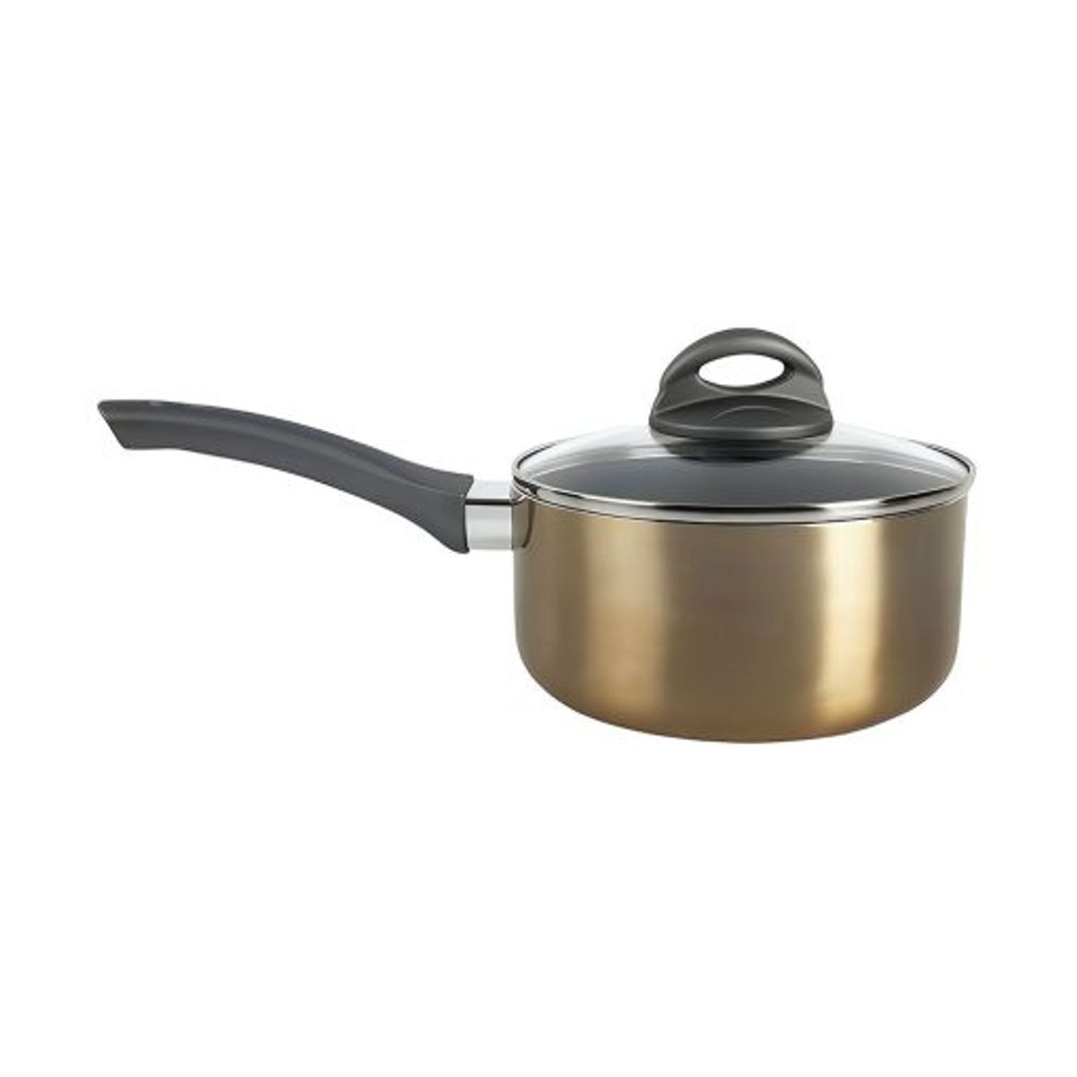 OSTER - Cacerola Oster® Antiadherente 18CM con Tapa Herscher Gold 136802 02