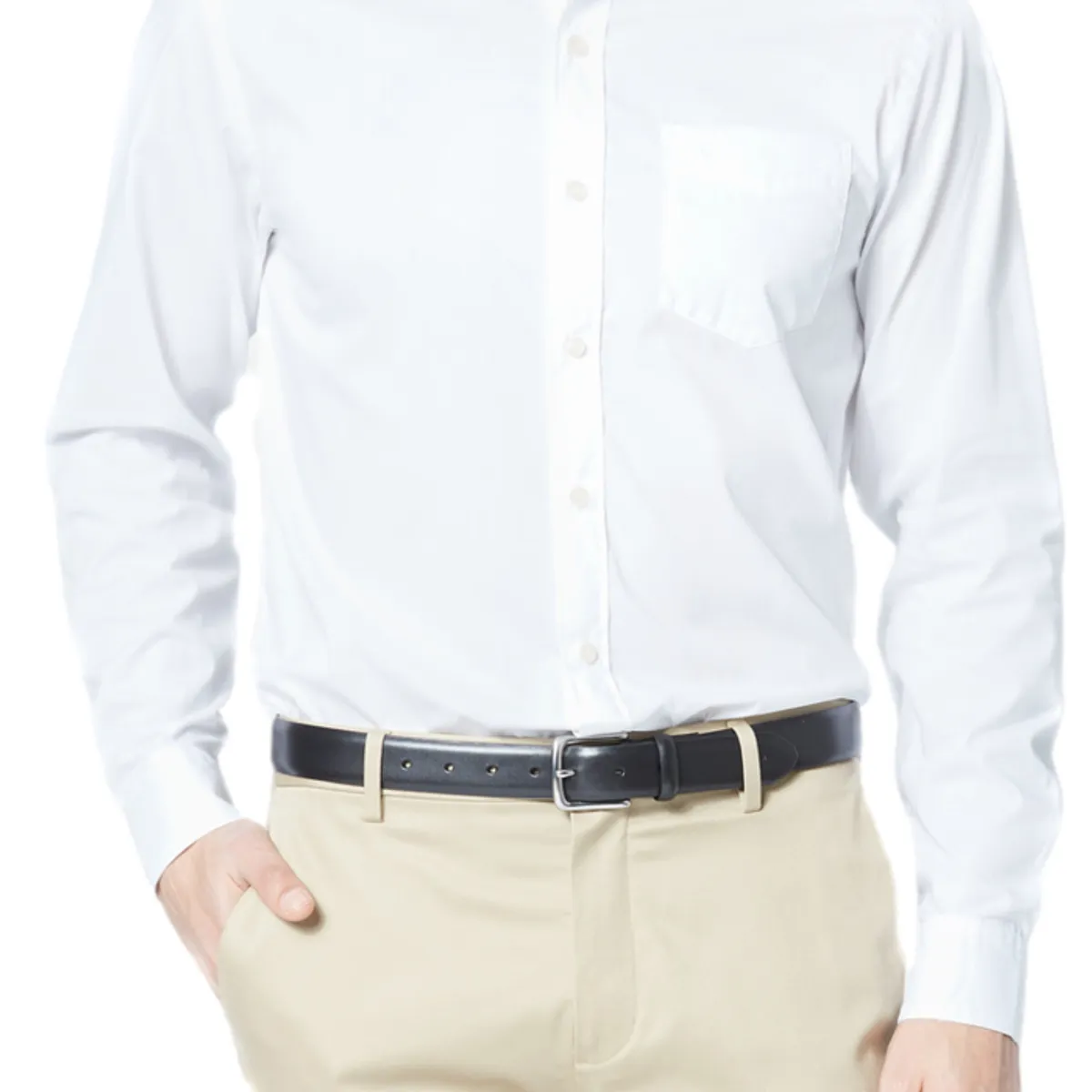 DOCKERS - Camisa Signature Comfort Flex Classic Fit Blanco Dockers