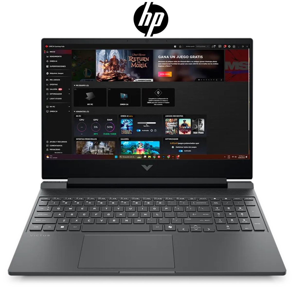 HP - Laptop HP Victus Gaming 15-fa2012la 15.6”  FHD IPS, Core i7-13620H, Ram16GB, Ssd 1TB, Rtx 4050, Win11