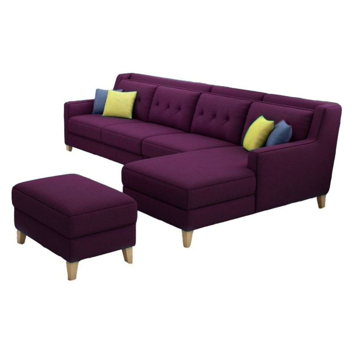 GENERICO - Seccional Derecho Barroco + banqueta de regalo - Vino