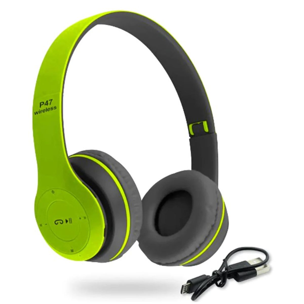 GENERICO - AUDIFONOS BLUETOOTH P47 COLOR VERDE