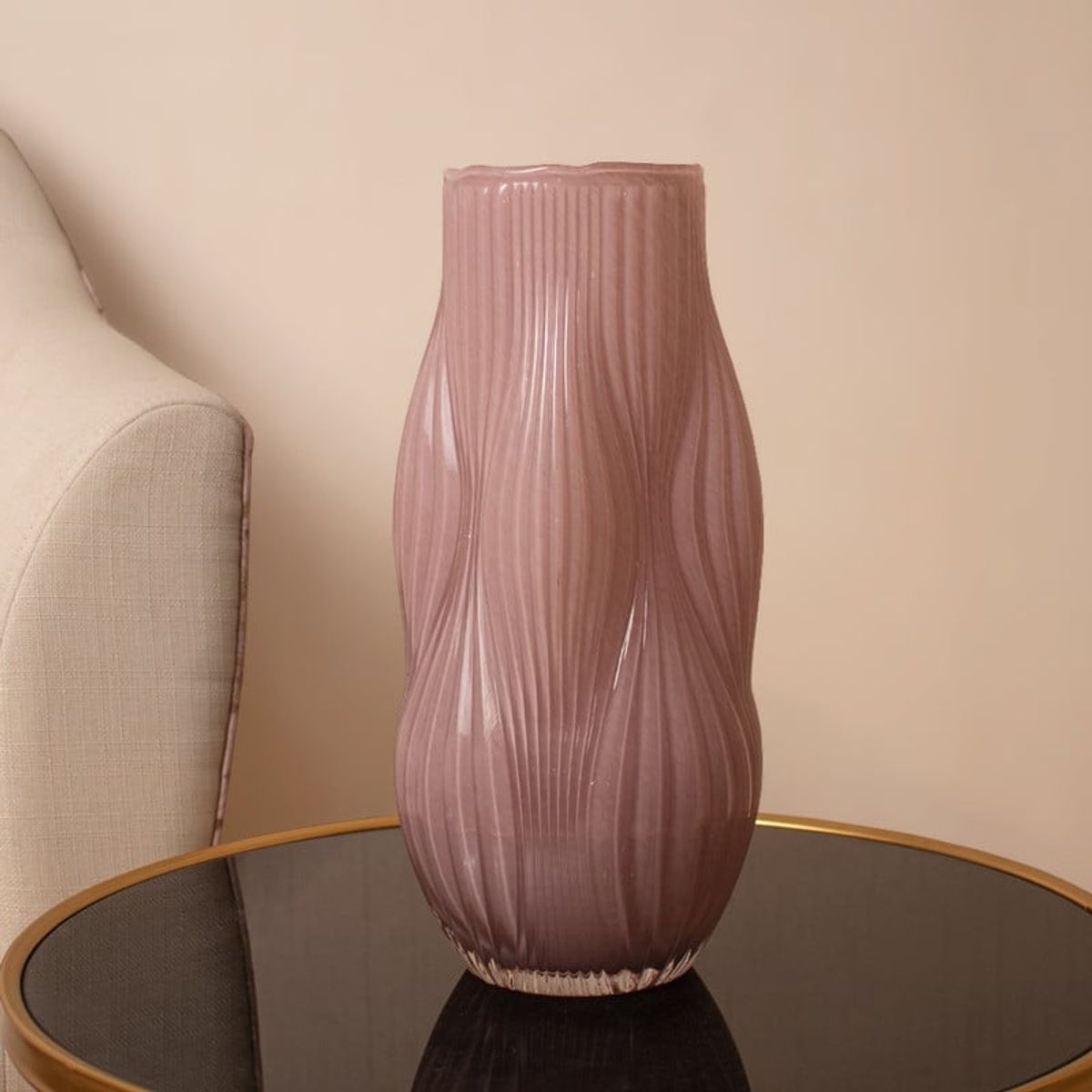 PANADECOR - Florero Moderno Rosado 32cm