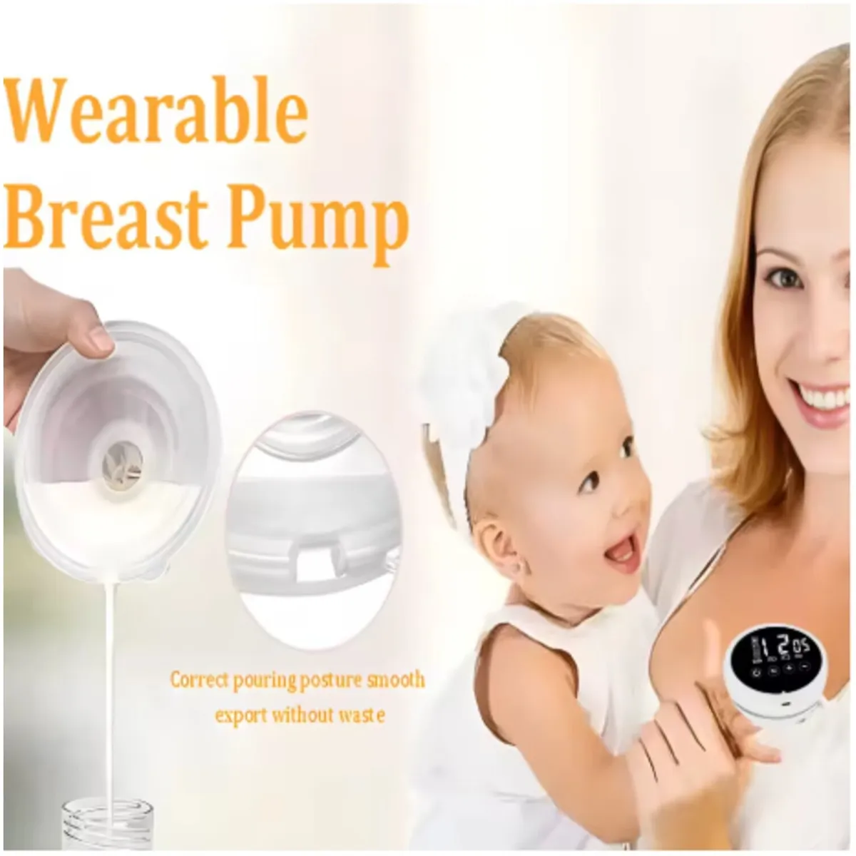 GENERICO - Extractor de Leche Electrico Manos libres Portatil