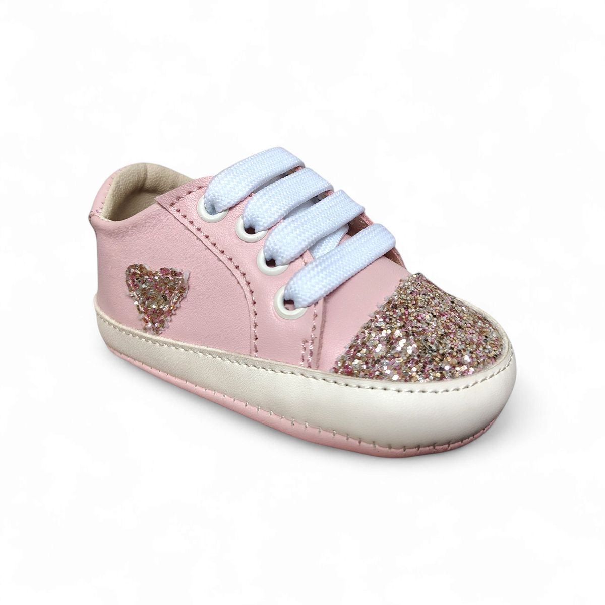 GENERICO - Zapato pasador suela suave Rosado para niña bebé