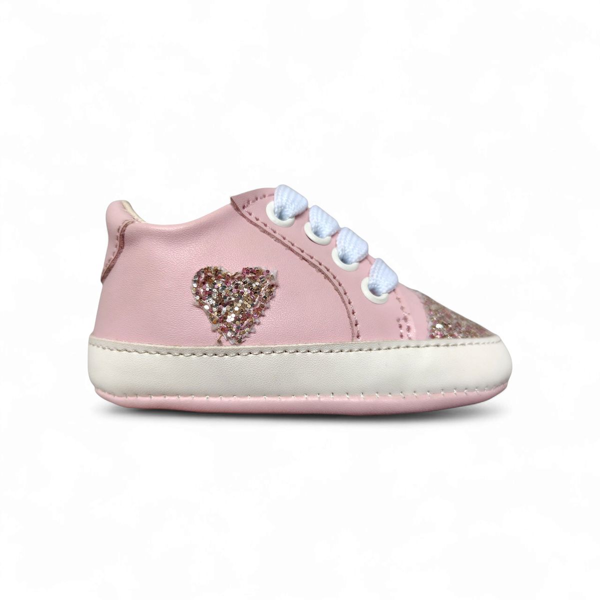 GENERICO - Zapato pasador suela suave Rosado para niña bebé