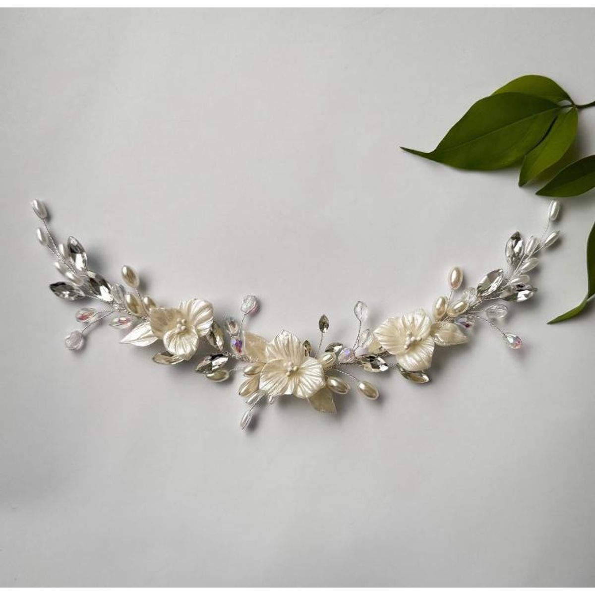 GENERICO - TOCADO TIARA ACCESORIO PARA NOVIA