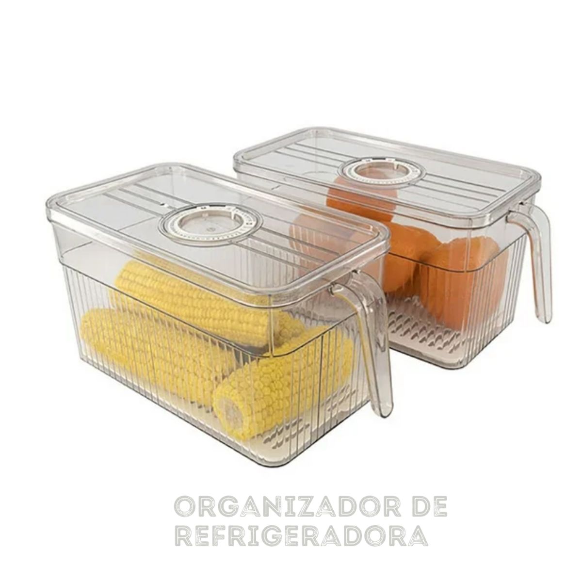 GENERICO - Organizadores de Refrigerador con Tapa Almacenamiento