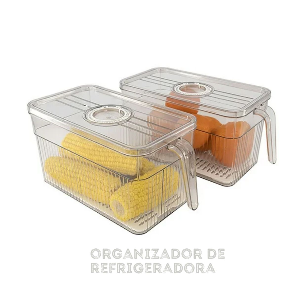 GENERICO - Organizadores de Refrigerador con Tapa Almacenamiento