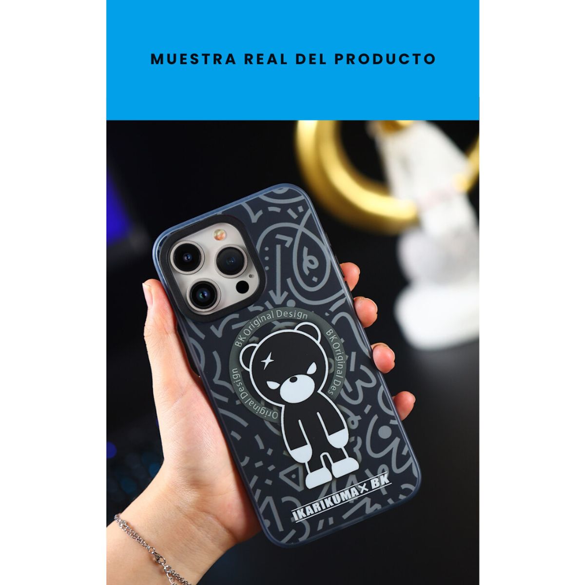 GENERICO - Case Magsafe mate IKARIKUMA OSO CLÁSICO - MIKALEN - IPHONE 14 PRO MAX