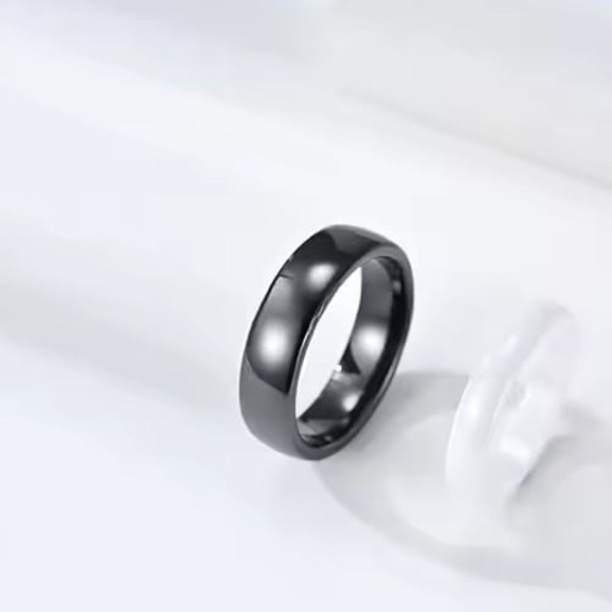 GENERICO - Anillo Titanio Medio Caña Unisex Parejas san valentin