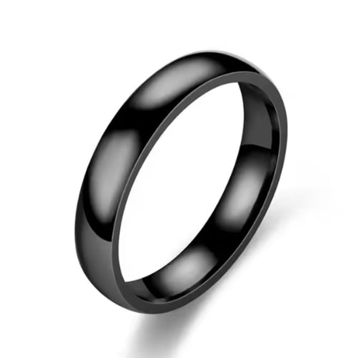 GENERICO - Anillo Titanio Medio Caña Unisex Parejas san valentin