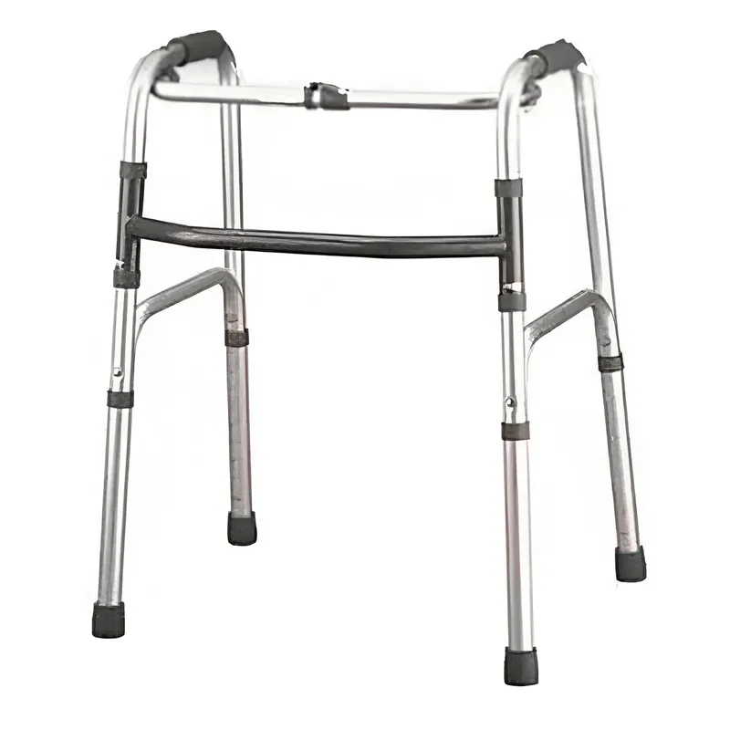 GENERICO - Andador de Auminio Plegable con Patas de Apoyo Antideslizante