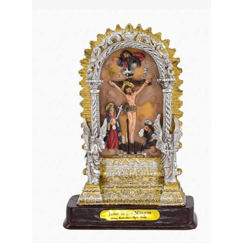 GENERICO - SANTO SEÑOR DE LOS MILAGROS O CRISTO MORENO 15CM