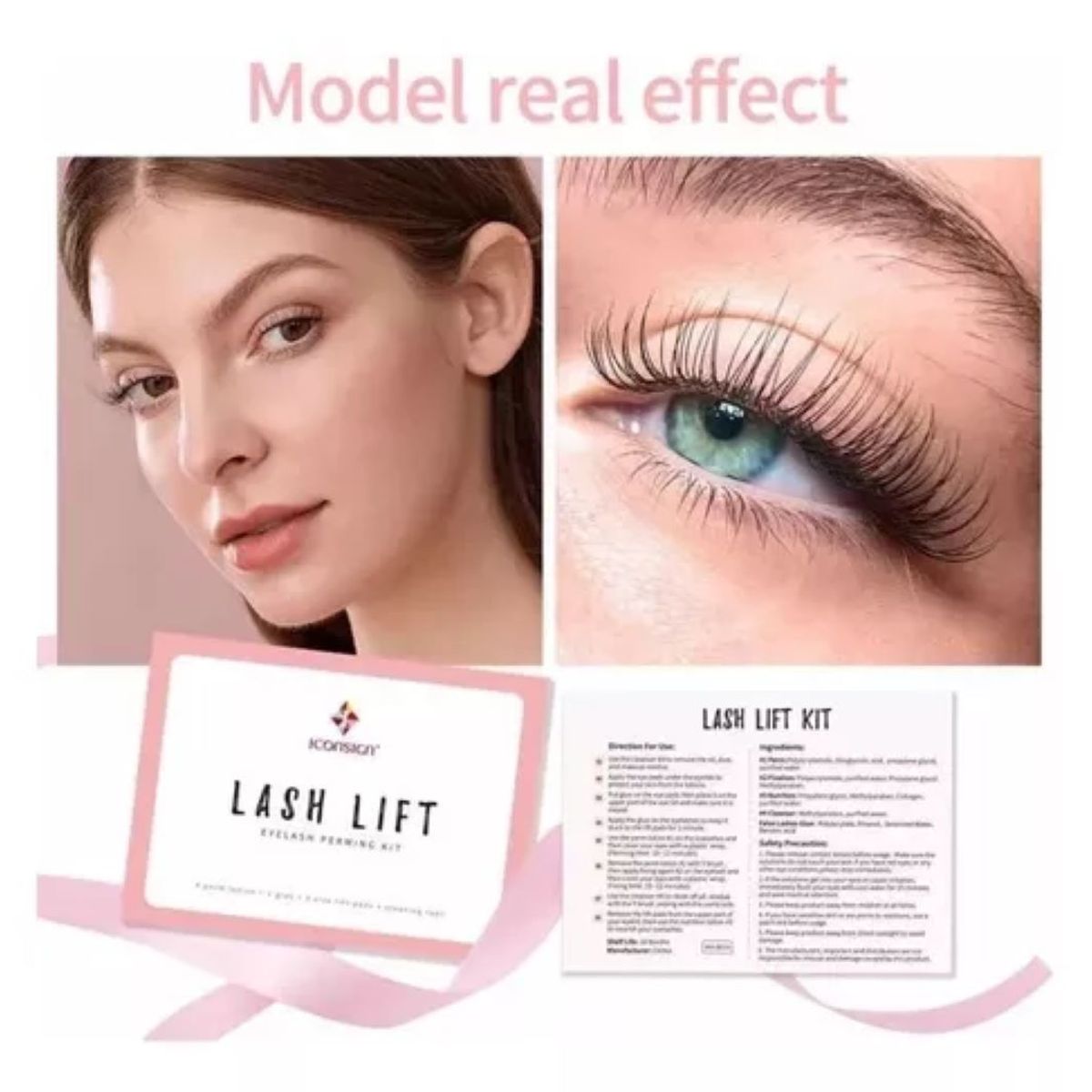 GENERICO - KIT DE LIFTING DE PESTAÑAS LASH LIFT ICONSIGN PERMANENTES