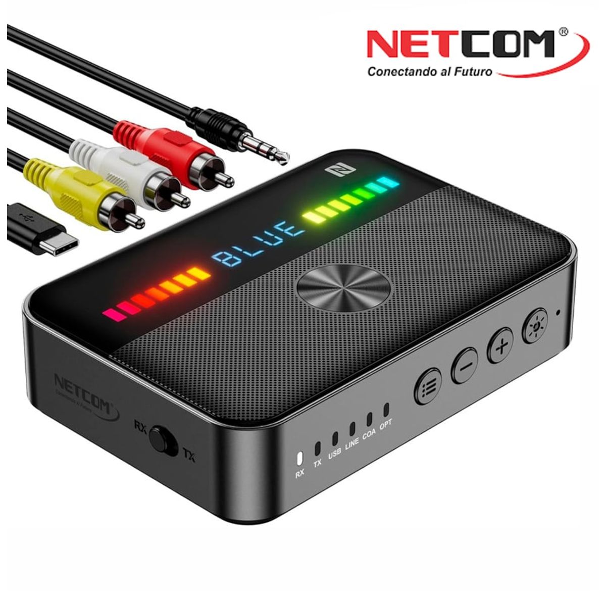 GENERICO - Adaptador Bluetooth 5.3 Dual Trasmisor y Receptor convertidor optico