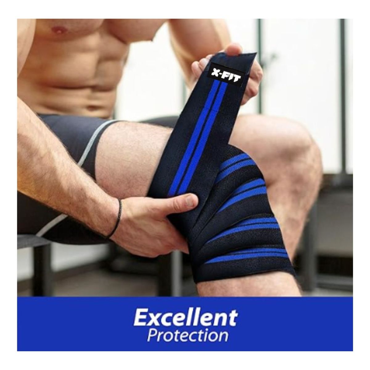 XFIT - Venda elástica Rodillera de Potencia Fitness entrenamiento