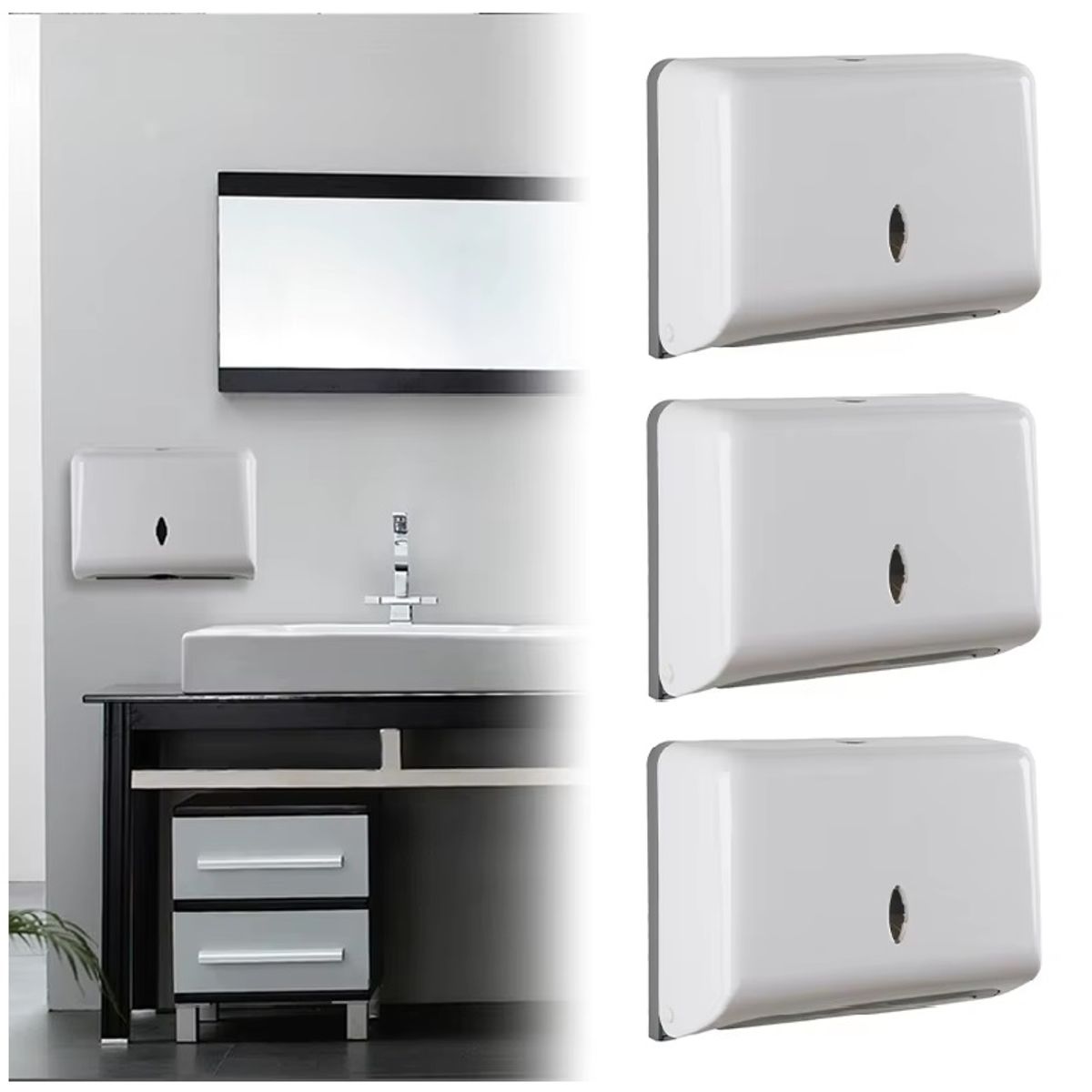 GENERICO - DISPENSADOR DE TOALLAS DE PAPEL PARA MANO