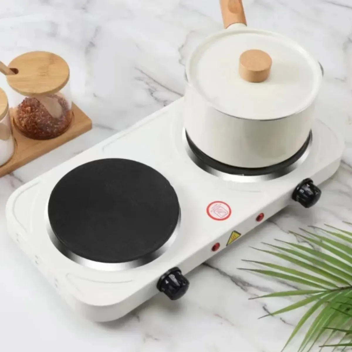 GENERICO - Cocina Electrica 2 Hornillas Portatil RAF1400