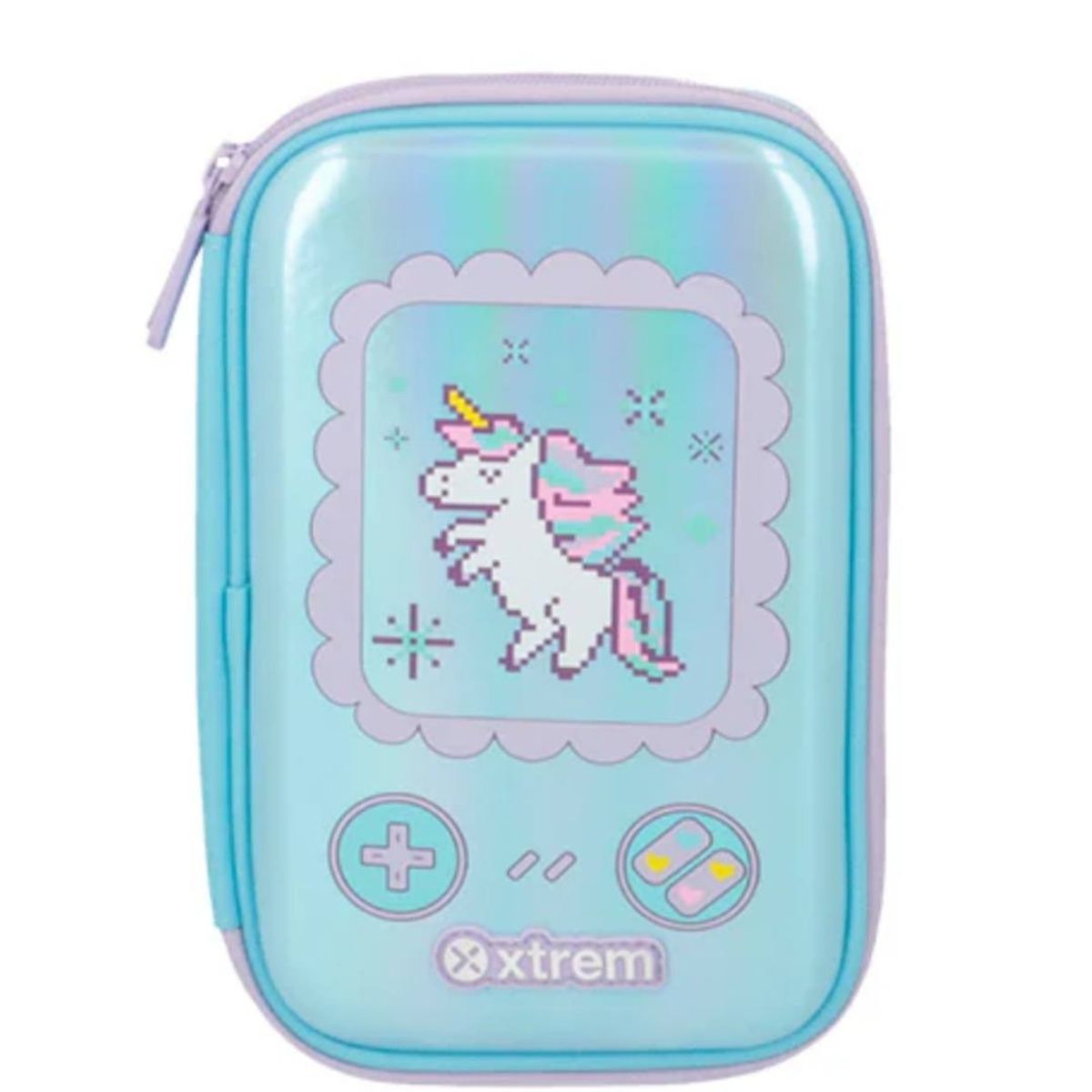 XTREM - CARTUCHERA  XTREM TUCSON CELESTE UNICORNIO