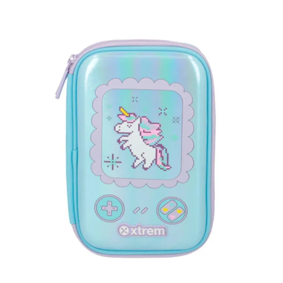 XTREM - CARTUCHERA  XTREM TUCSON CELESTE UNICORNIO