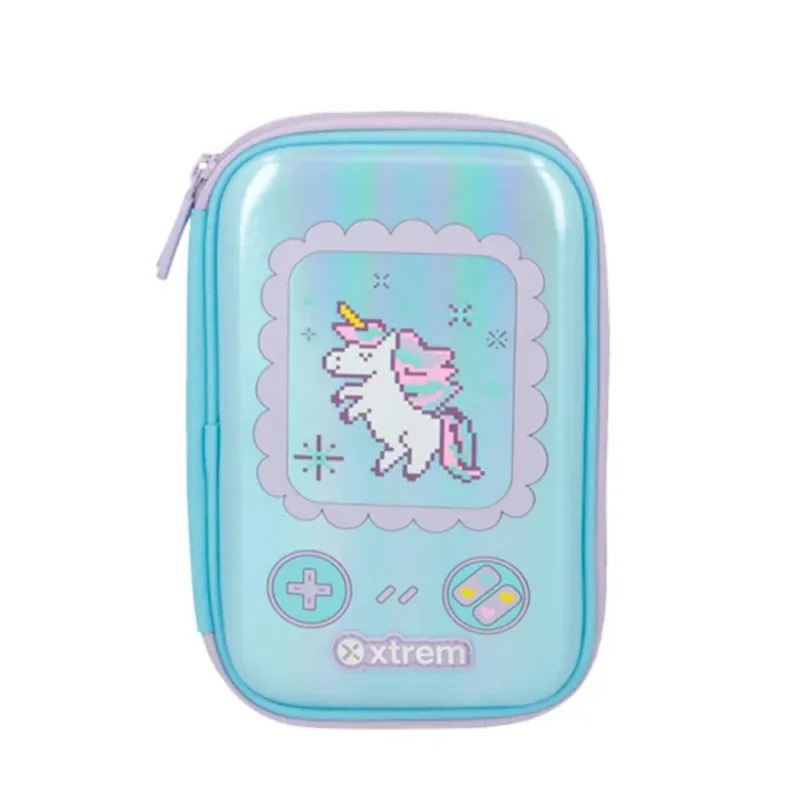 XTREM - CARTUCHERA  XTREM TUCSON CELESTE UNICORNIO