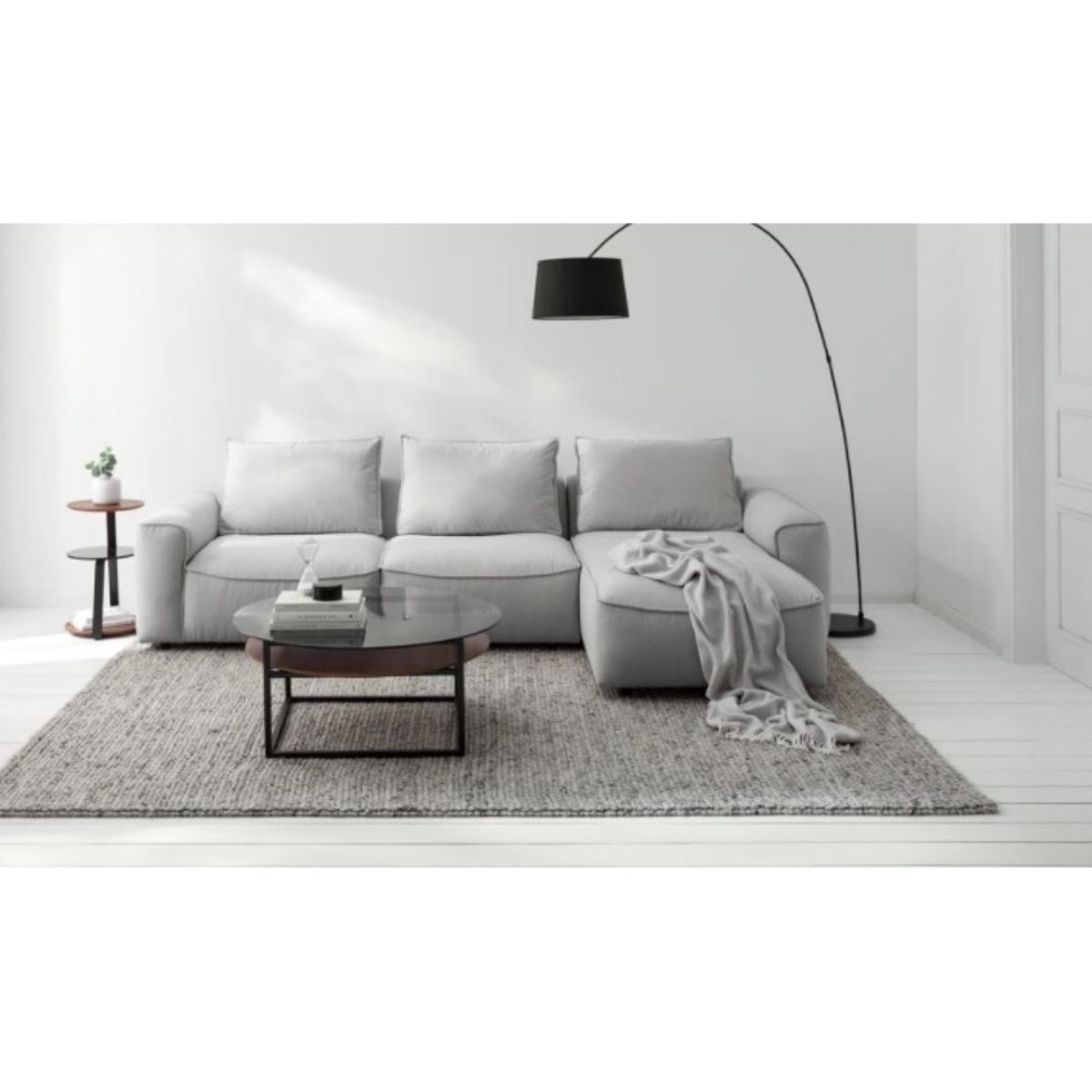 GENERICO - Seccional Derecho Esquinero Praga - Gris Claro